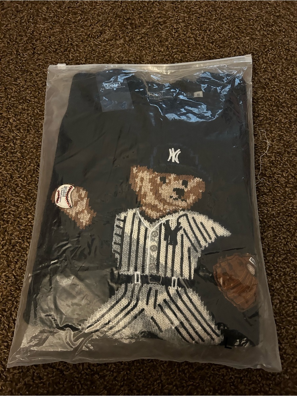 Polo Ralph Lauren Yankees Bear Sweater Size L